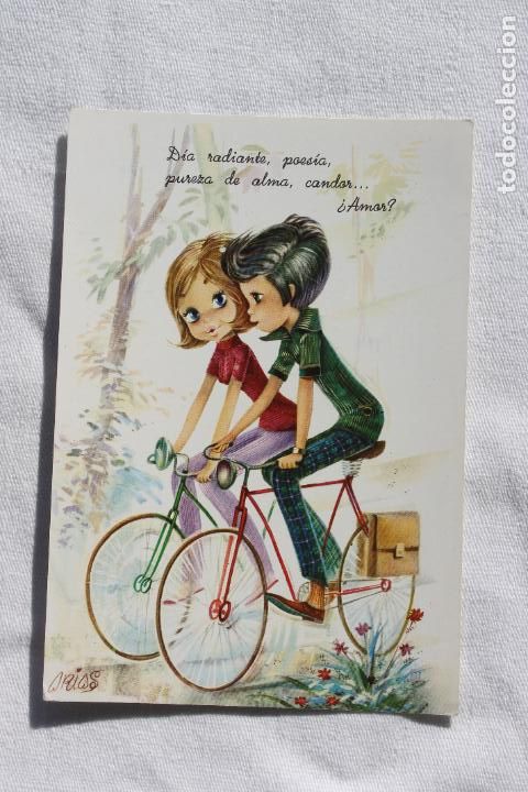 Postais: POSTAL ROMANTICA DISE&Ntilde;O ARIAS 1967