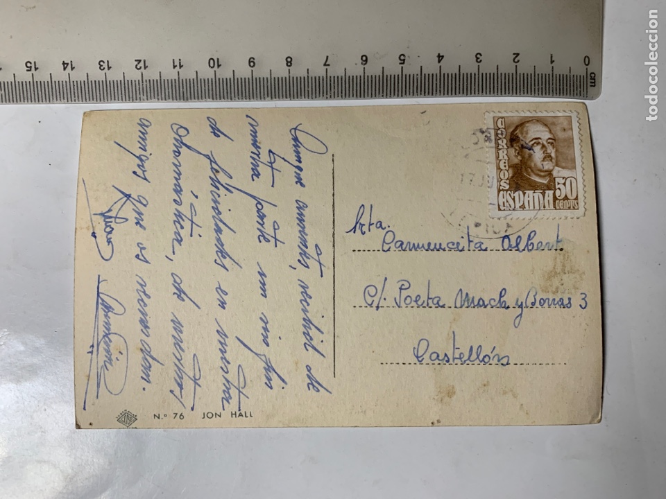 Postales: POSTAL. JON HALL. SOBERANAS. BARCELONA. - Foto 2