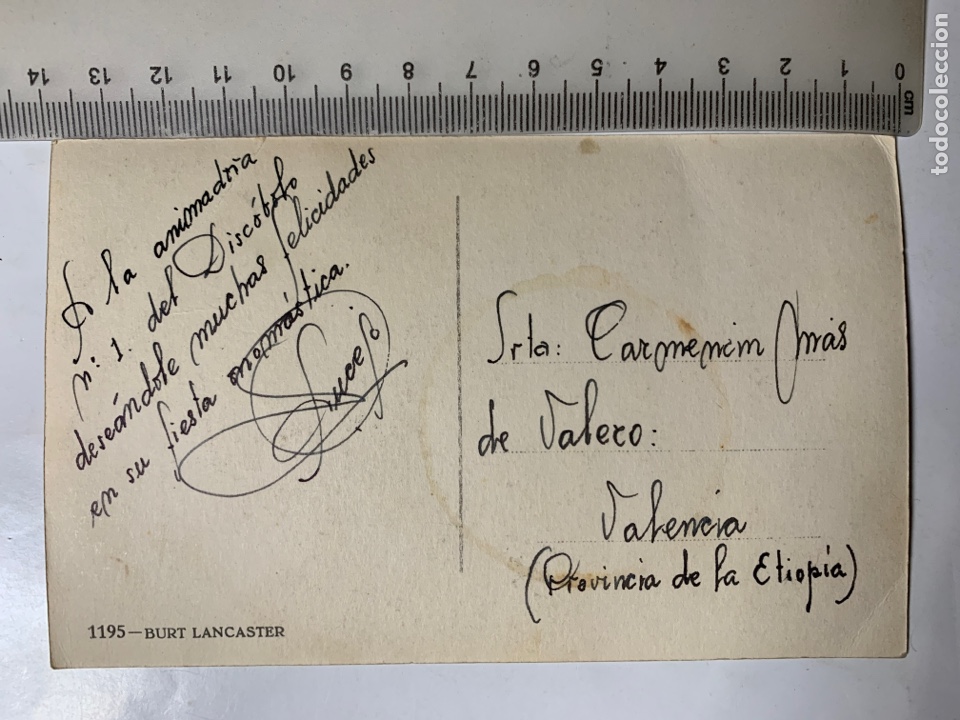 Postales: POSTAL. BURT LANCASTER. - Foto 2