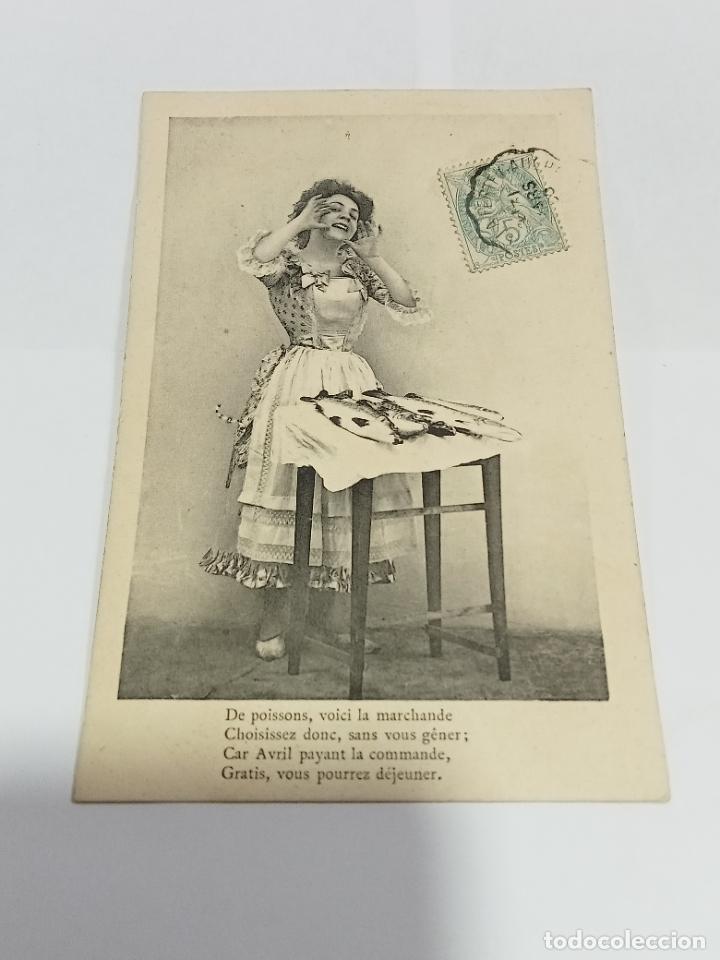Postais: TARJETA POSTAL DE MUJERES. MUJER PESCADERA PREGONANDO SU PESCADO