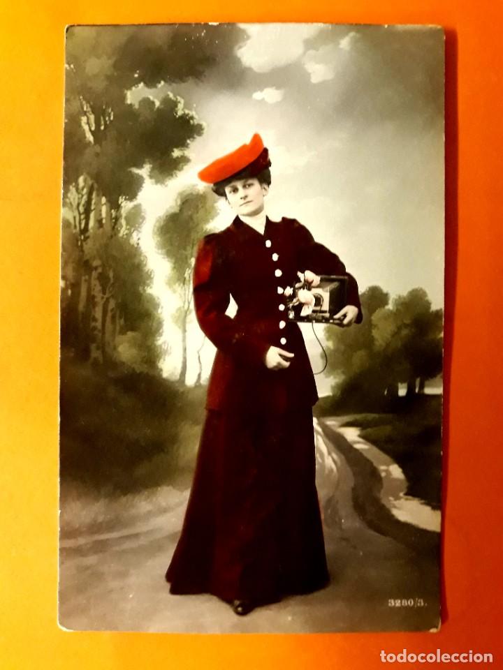 Postais: Antigua Postal Mujer Escrita y Sellada Principios Siglo XIX