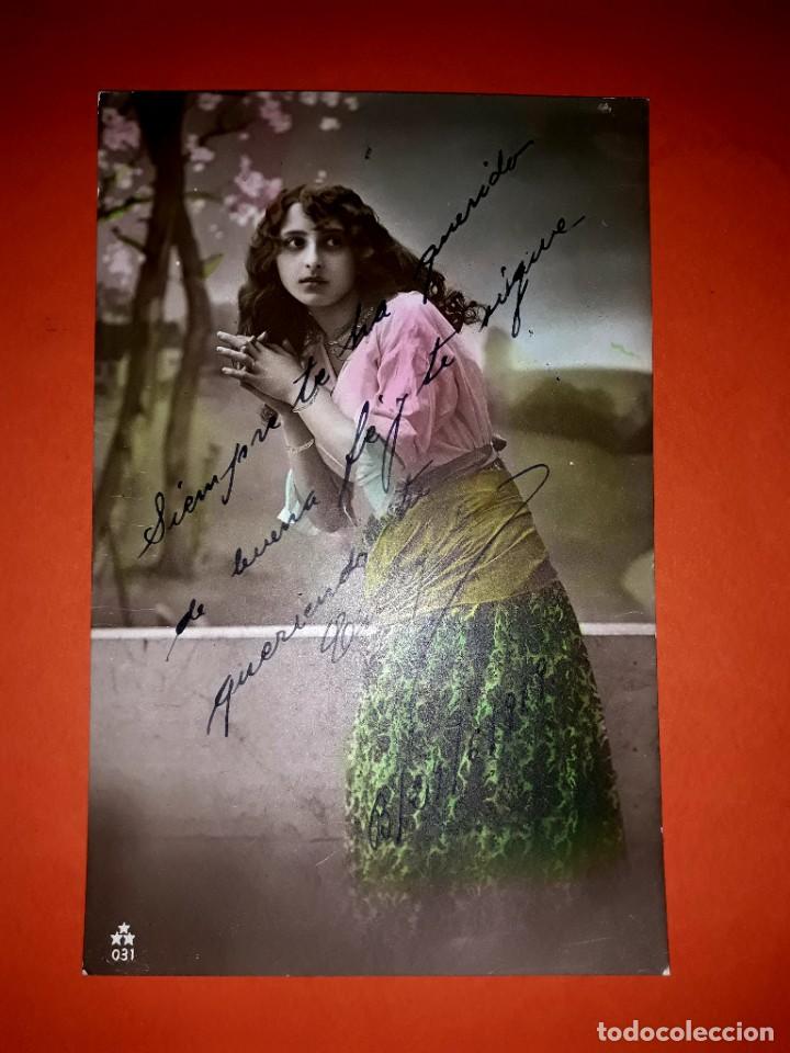 Cartoline: Antigua Postal Mujer Escrita Principios Siglo XIX