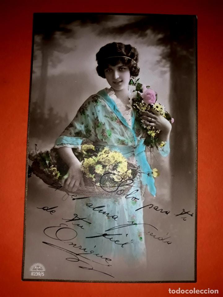 Postcards: Antigua Postal Mujer Escrita Principios Siglo XIX