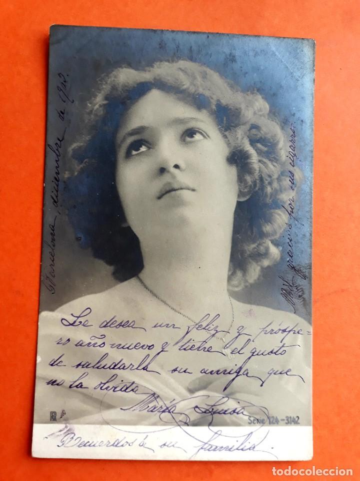 Antigua Postal Mujer Escrita 1902