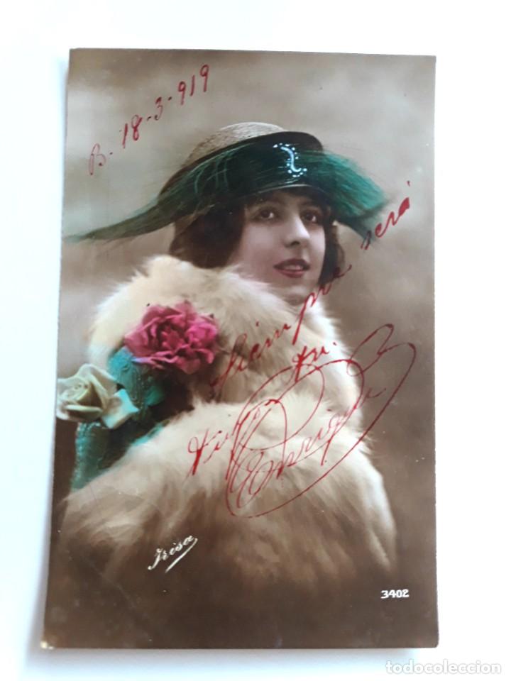 Postcards: Antigua Postal Mujer Escrita 1919