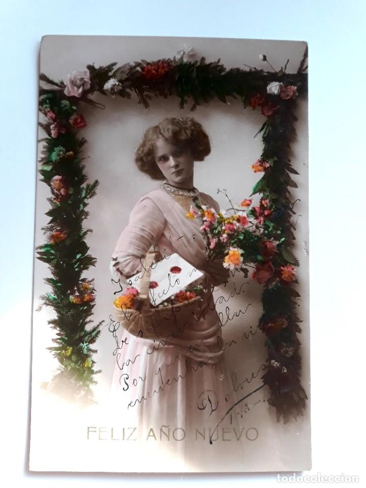 Cartoline: Antigua Postal Mujer Escrita 1911