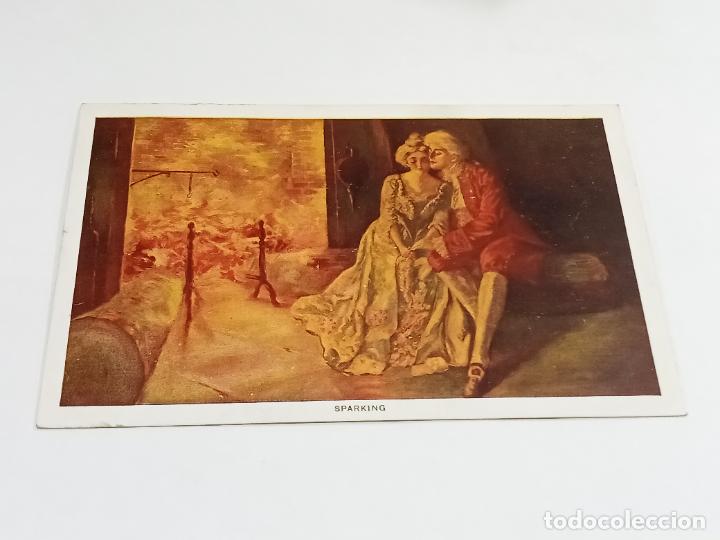Postais: TARJETA POSTAL. DIBUJO. AMOR EN LA LUZ DE LA LUMBRE. SPARKING