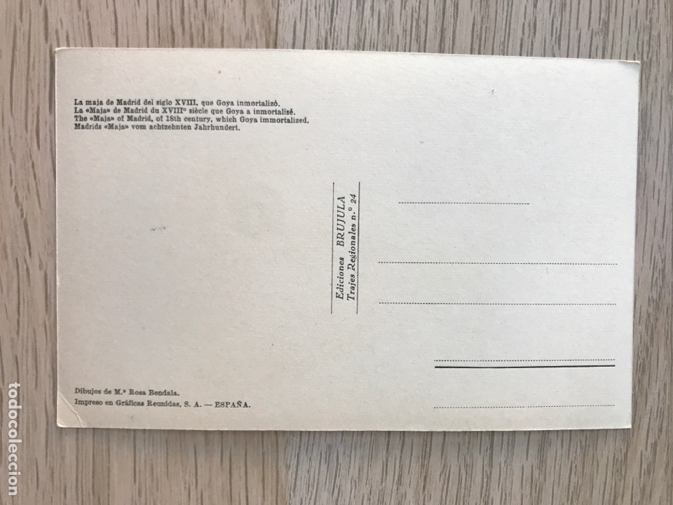 Postales: POSTAL TIPOS MADRID EDICIONES BR&Uacute;JULA - Foto 2