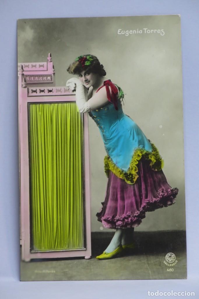 Postkarten: POSTAL. EUGENIA TORRES. 480. CIRCULADA 1907 LEON-ASTURIAS