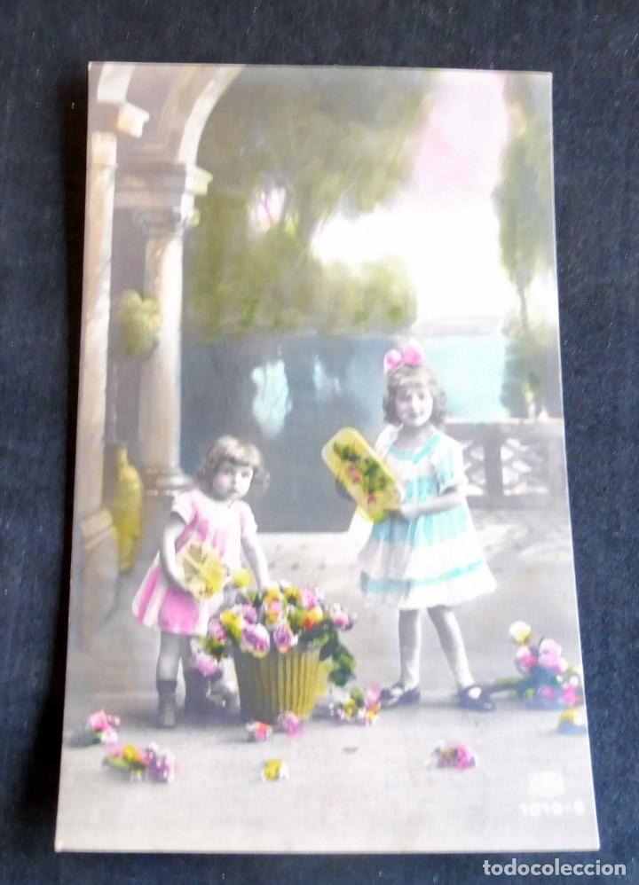 Cartoline: ANTIGUA POSTAL - ROMANTICA - TECO - NUM 1019/5 - NI&Ntilde;A - CIRCULADA