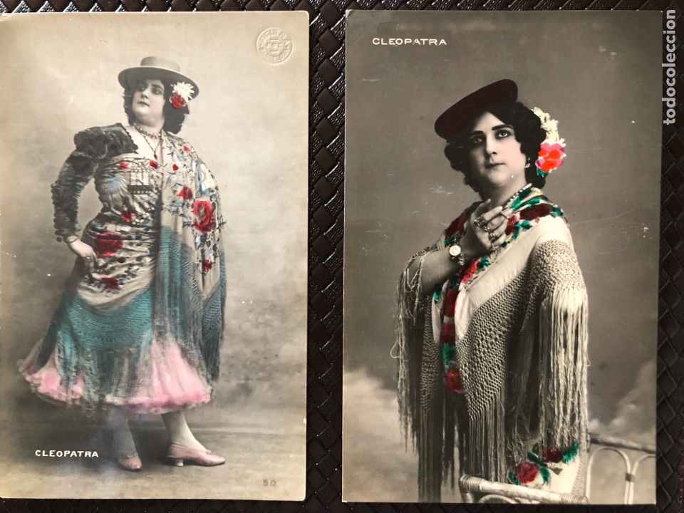 Postales: Pareja de postales de CLEOPATRA.