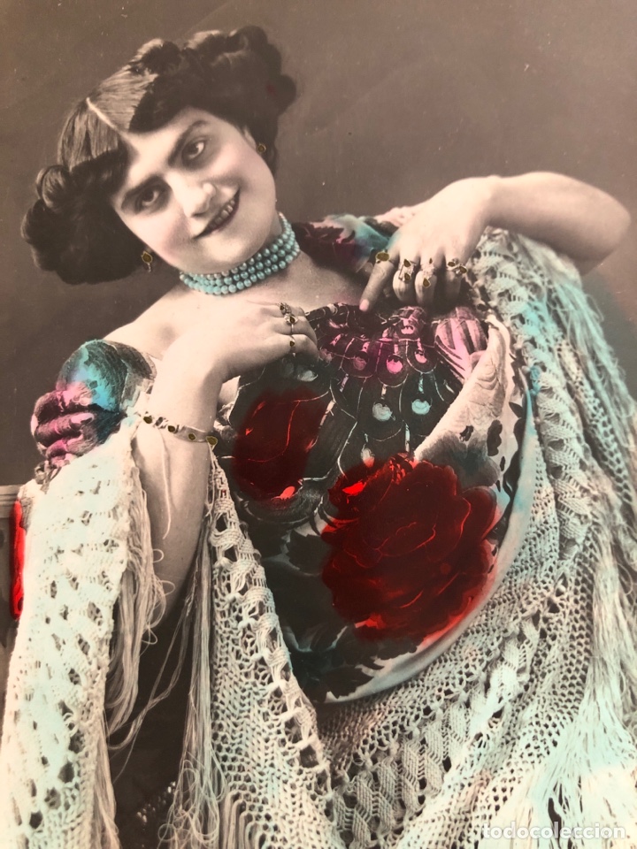 Postales: Postal coloreada. BELLA NANCY - Foto 1