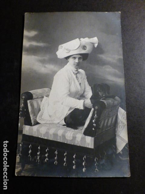 Cartoline: ARTISTA CON PERRO POSTAL FOTOGRAFO DE ODESSA