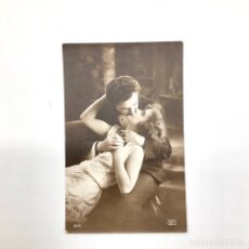 Postales: PRECIOSA ANTIGUA POSTAL CON FOTOGRAFÍA ROMÁNTICA - ESCRITO 1917 - YETT PARIS - FRANCIA. Lote 340224728