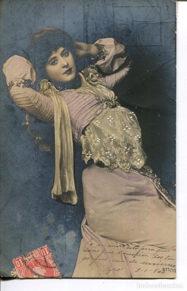 Cartoline: MODERNISTA- MUJER -FOTOGR&Aacute;FICA- A&Ntilde;O 1904