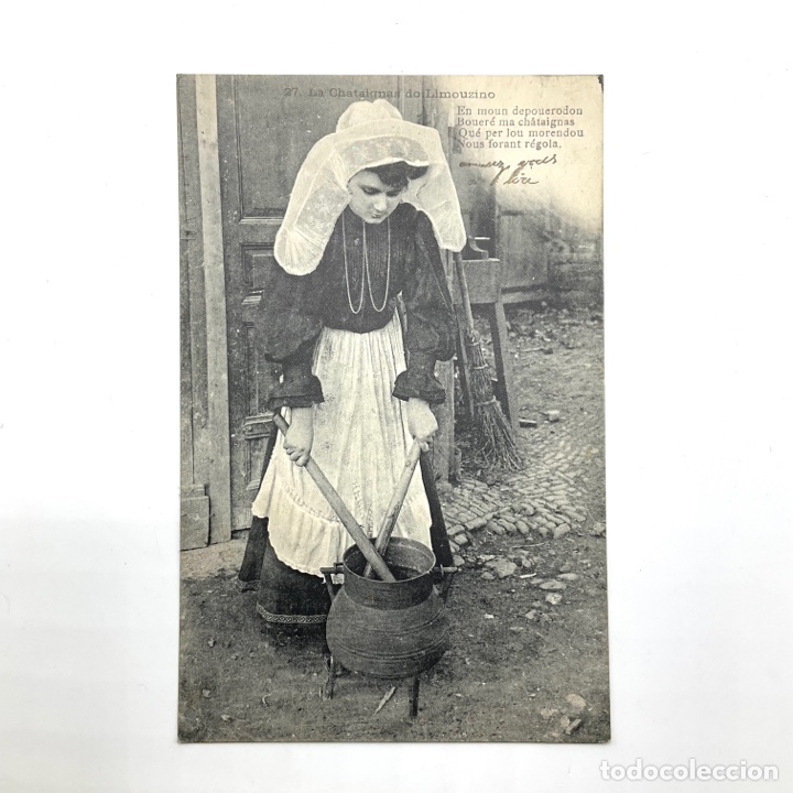 Cartoline: 27. Ba Chataignas do Limouzino - postal con escrito 1916 - antigua postal Francia