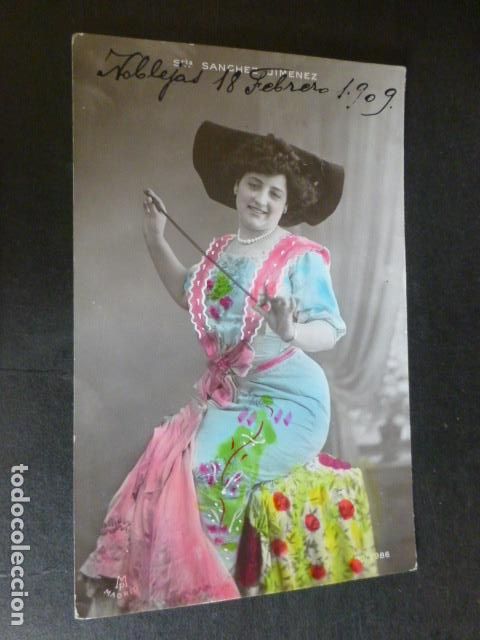 Cartoline: SE&Ntilde;ORITA SANCHEZ JIMENEZ ARTISTA CUPLETISTA ACTRIZ POSTAL