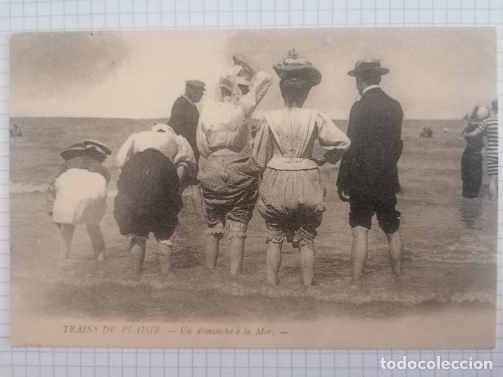 POSTAL UN DOMINGO EN EL MAR, EN 1900, EUREDIS