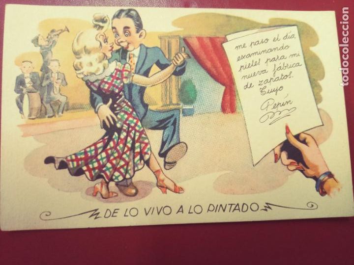 Postales: Postal Ediciones de Arte Serie 148: De vivo a lo pintado (ESCRITA)