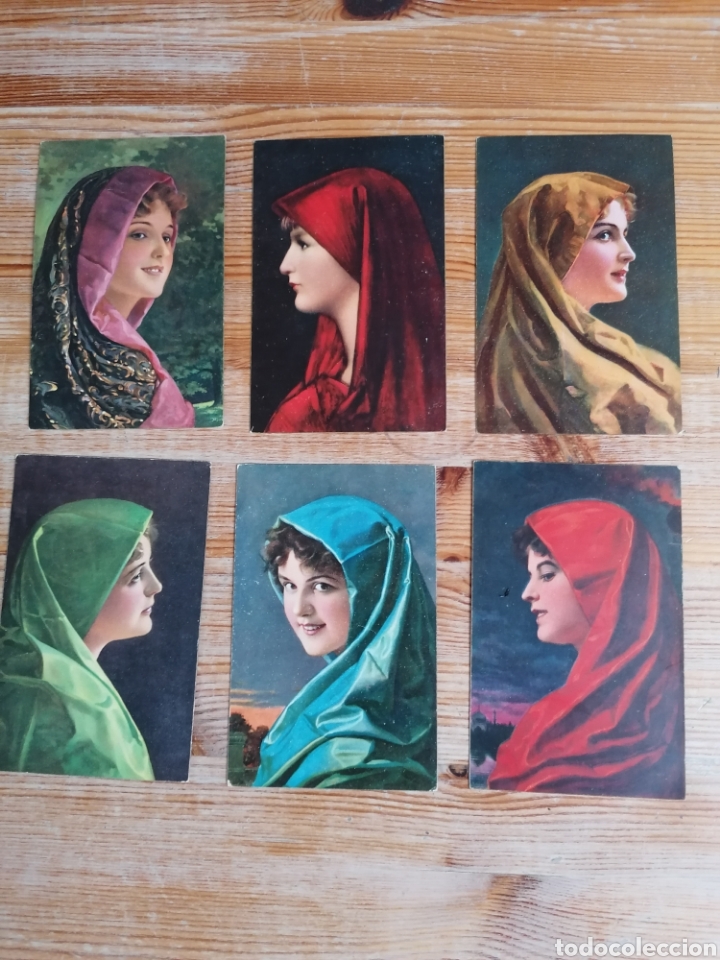 Postales: Lote 6 postales del pintor WILHELM Hunger. Stengel.1950.