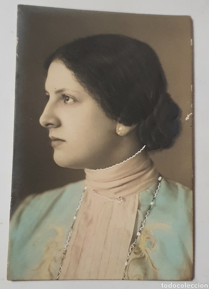 Postales: POSTAL ILUMINADA. CHICA DE PERFIL. A&Ntilde;OS 20 - ALEMANIA