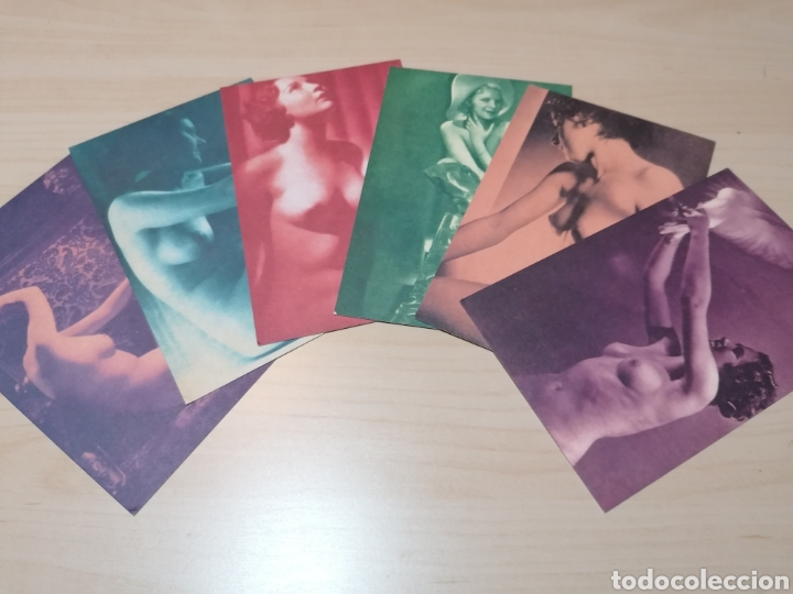 Cartoline: Estuche con 6 postales er&oacute;tico-art&iacute;sticas reproducci&oacute;n a&ntilde;os 30. Radio Magazine.