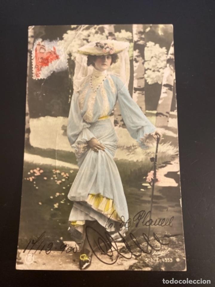 Postales: 7 - Tarjeta postal a&ntilde;os 20 fotograf&iacute;a mujer Art nouveau