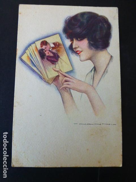 Postales: MUJER CON POSTALES NANNI ILUSTRADOR ART DECO POSTAL