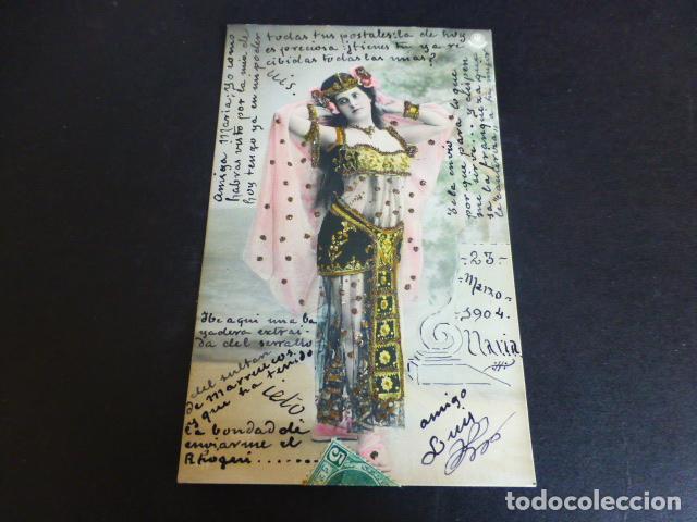 MUJER ELEGANTE POSTAL