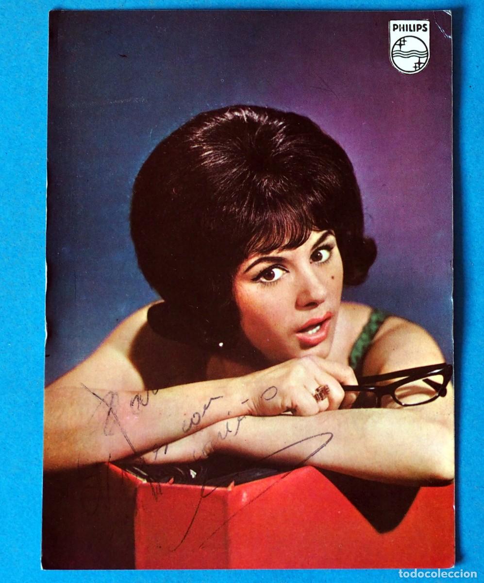 Postais: POSTAL DE MILA: DEDICADA Y FIRMADA ( NO SE SI ES POR ELLA).AL DORSO SU DISCOGR&Aacute;FICA