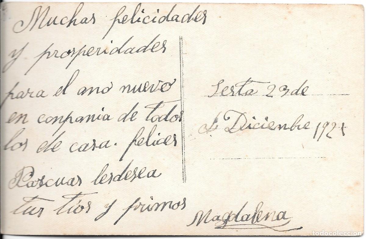 Postales: POSTAL CHICA CON ROSA - Foto 2