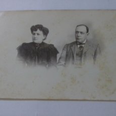Postales: ANTIGUA TARJETA POSTAL DE MATRIMONIO - FOTÓGRAFO L.PLANA -VALENCIA FINALES 1800- PRINCIPIO 1900