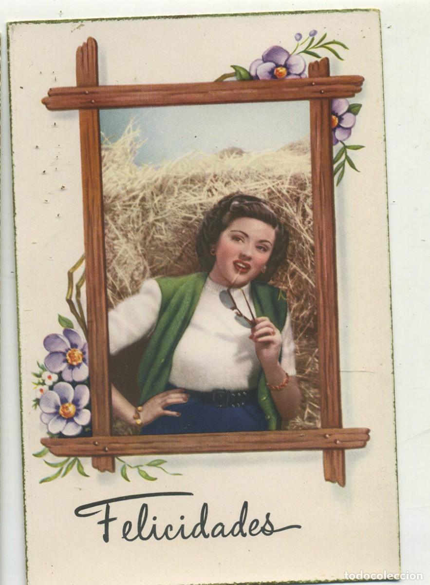 Postais: POSTAL Ed. CYZ 584 ROMANTICA JOVEN ENMARCADA ESCRITA 1952