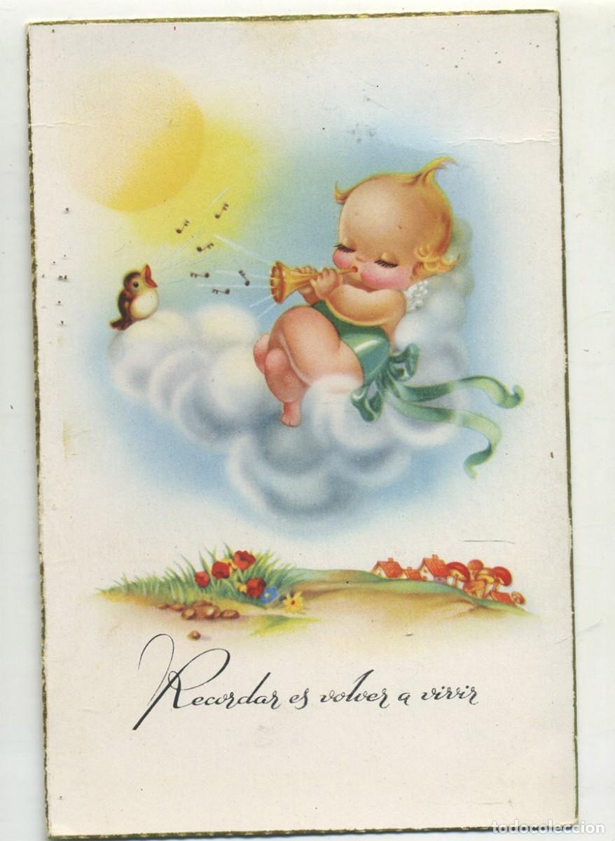 Postkarten: POSTAL Ed. CYZ 521 NI&Ntilde;O Y P&Agrave;JARO ESCRITA 1954