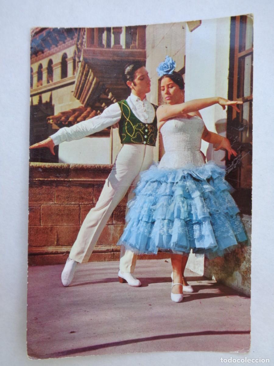 Postais: POSTAL COLECCION BAILES TIPICOS ESPA&Ntilde;OLES , N&ordm; 8. DE PAREJA BAILANDO . A&Ntilde;OS 60