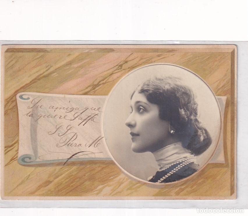 Cartoline: POSTAL CUPLETISTA ARTISTA CAVALIERI. ESCRITA REVERSO SIN DIVIDIR. CIRCULADA. RELIEVE