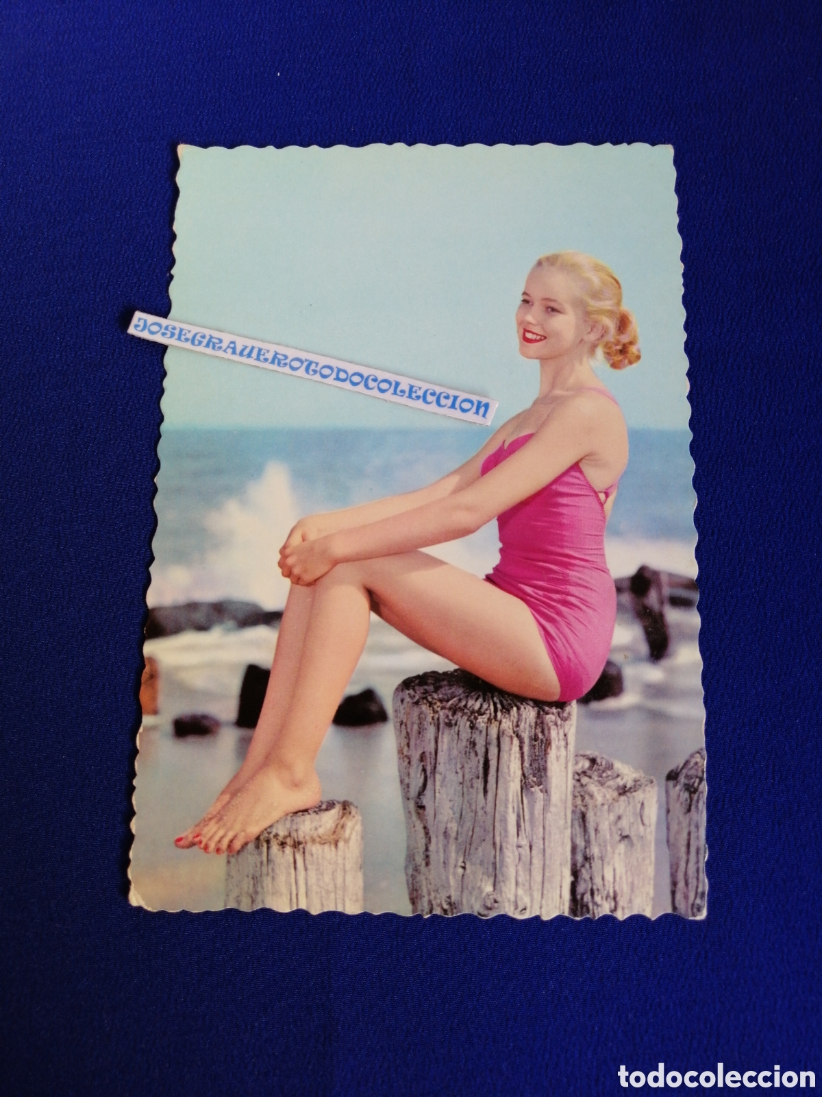 Postales: MODELO EN BA&Ntilde;ADOR POSANDO. - Foto 1