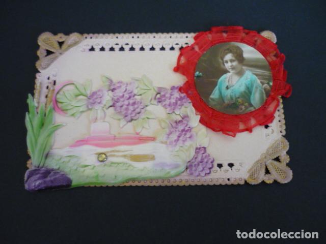 Cartoline: MUJER ELEGANTE POSTAL MECANICA