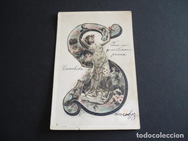 MUJER ELEGANTE POSTAL