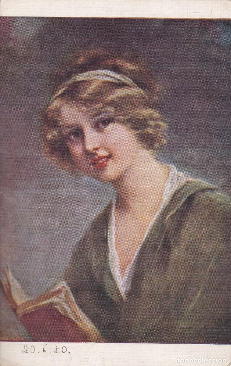 Postales: bella dama escrita - Foto 1
