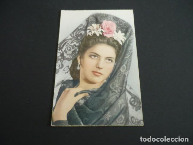 Postales: MUJER CON MANTILLA POSTAL - Foto 1