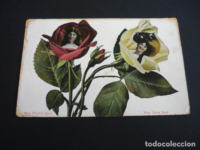 MUJER CON MANTILLA POSTAL