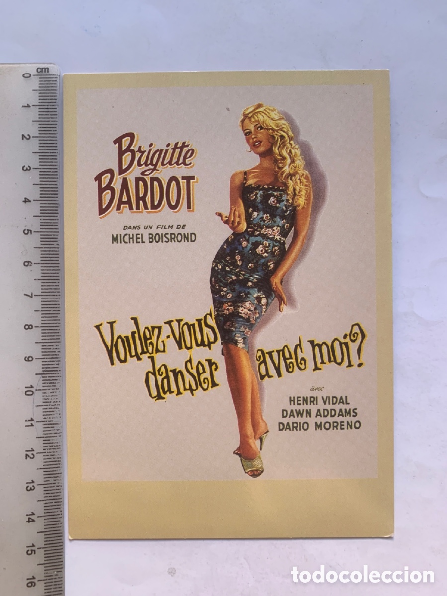 Postales: POSTAL. VOULEZ-VOUS DANSER AVEC MOI?. BRIGITTE BARDOT.