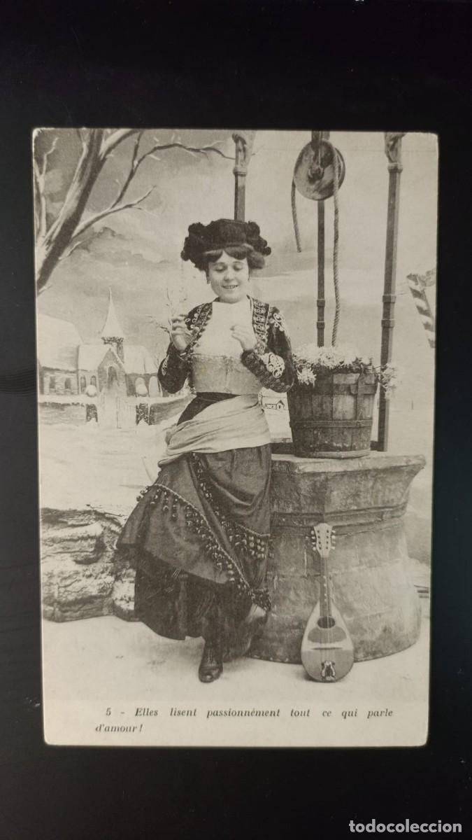 Postales: Postal antigua de mujer - Foto 1