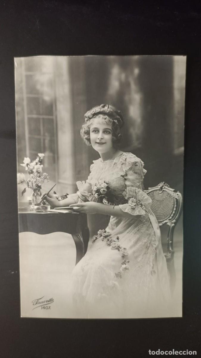 Postkarten: Postal antigua de mujer