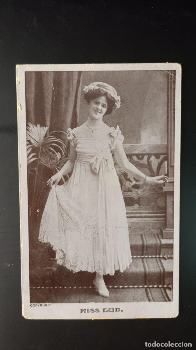 Postkarten: Postal antigua de mujer