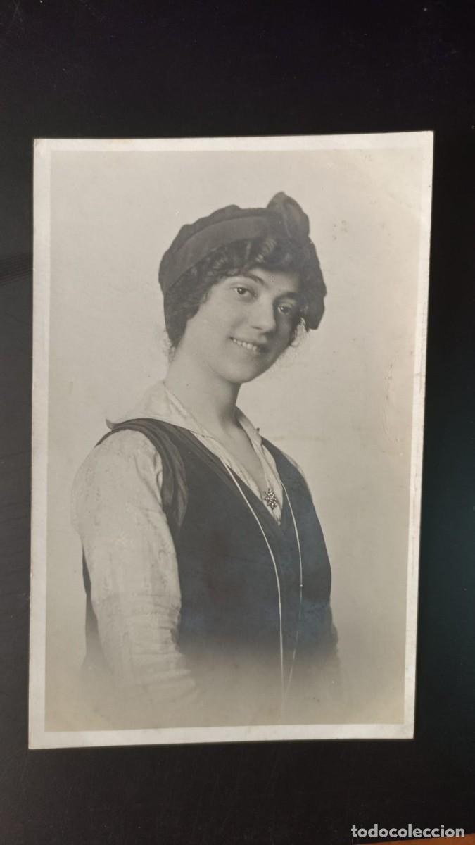 Postkarten: Postal antigua de mujer