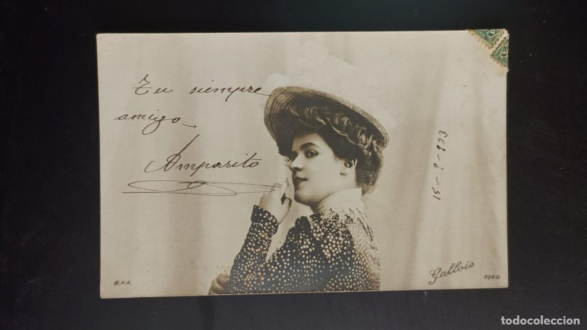 Postales: Postal antigua de mujer - Foto 1