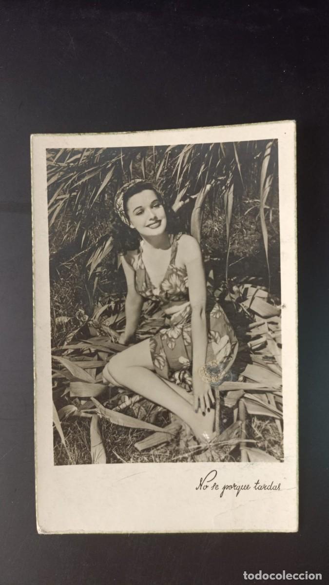 Cartoline: Postal antigua de mujer