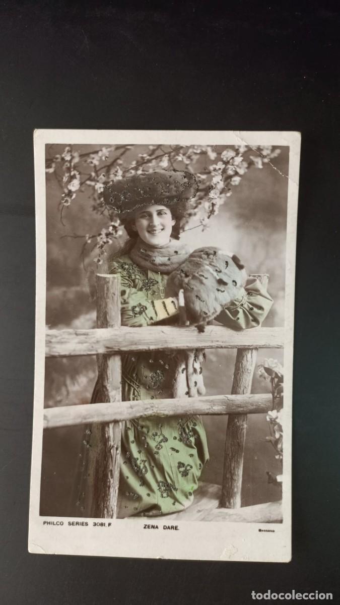 Cartoline: Postal antigua de mujer